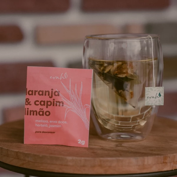 Seleção (6 sachês piramidais) Laranja & Capim-limão