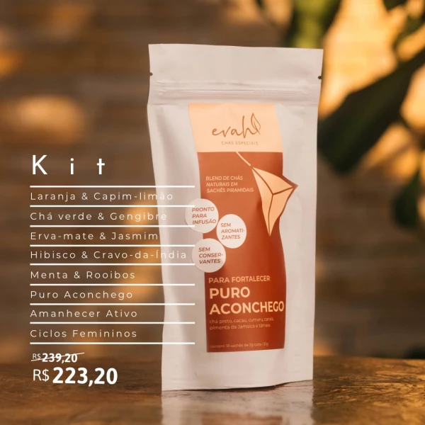 Kit de 8 Chás Sachê Piramidal