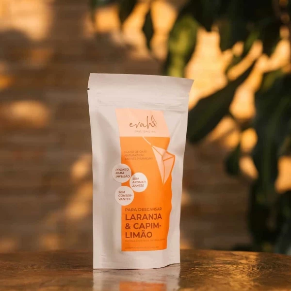 Chá Para Descansar | Chá de Laranja & Capim-limão em Sachê Premium