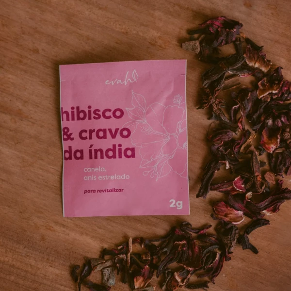 Seleção (6 sachês piramidais) Hibisco e Cravo-da-Índia 