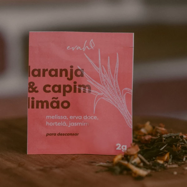 Seleção (6 sachês piramidais) Laranja & Capim-limão